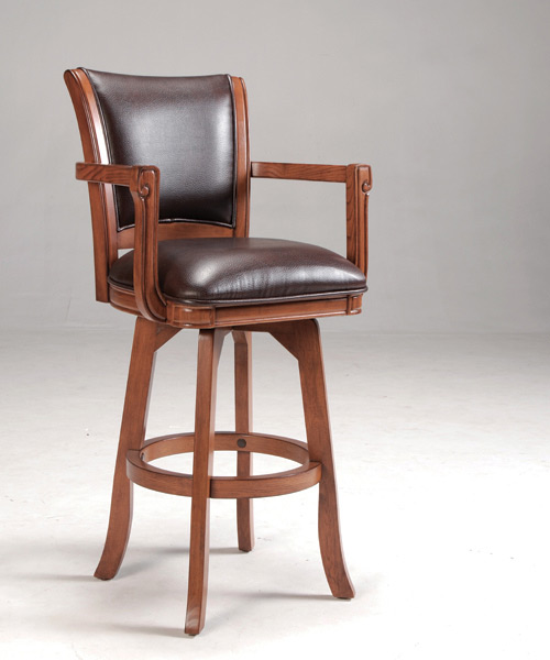 Park View Swivel Bar Stool (Medium Brown Oak Finish) - [4186-830 