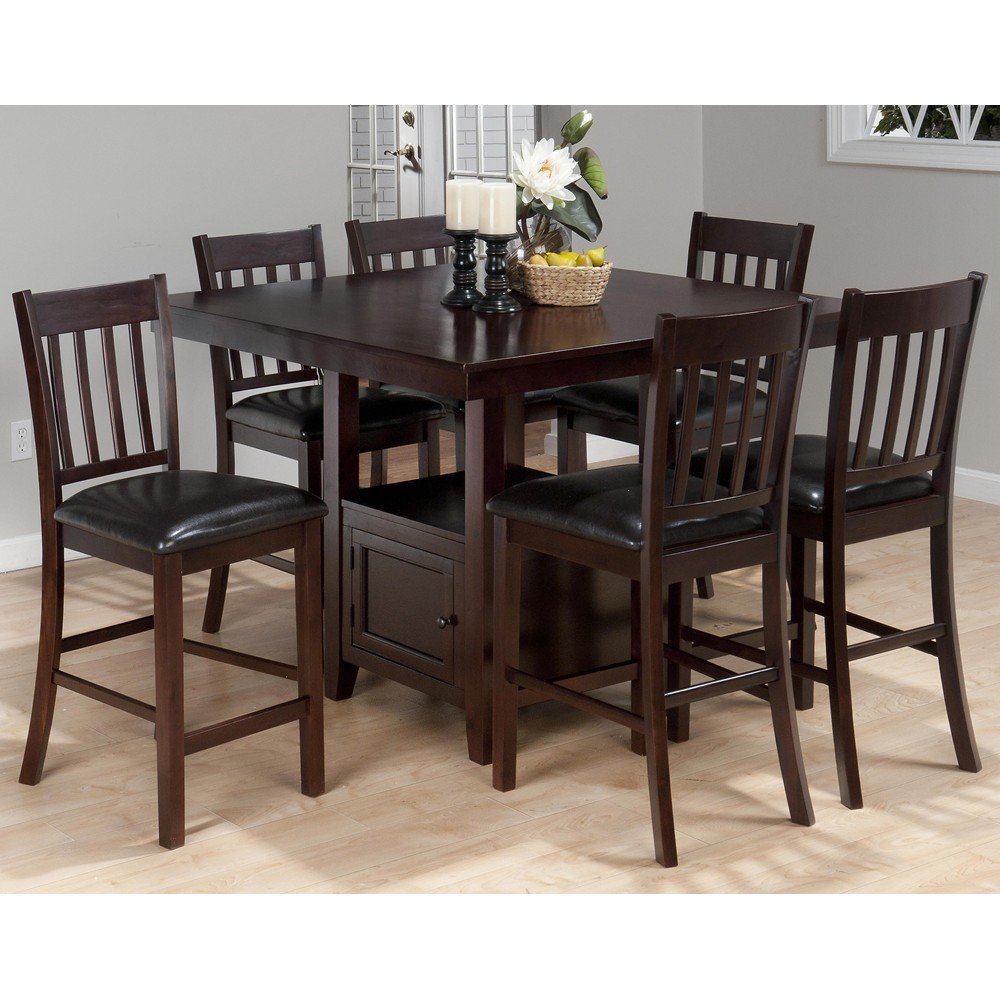 Tessa Chianti Casual Square Counter Height 7 Piece Dining