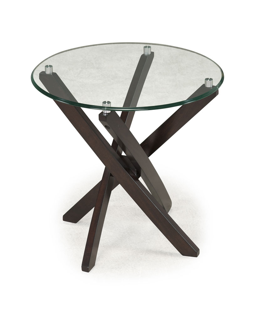 Xenia Round End Table Espresso Decor South Xenia Round End Table Espresso