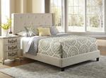 All-N-One Fully Upholstered Shelter Queen Bed (Stone)