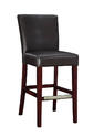 Bar Stool (Brown Bonded Leather)