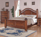 Barkley Square Bed (Warm Oak Finish)