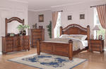 Barkley Square Bedroom Set (Warm Oak Finish)