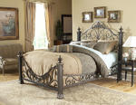 Baroque Bed (Gilded Slate Finish)