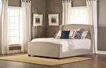 Barrington Bed (Khaki Linen Fabric)