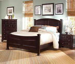 Hamilton Franklin Panel Bed (Merlot Finish)