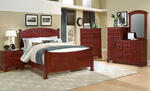 Hamilton Franklin Panel Bedroom Set (Cherry Finish)