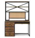 Braxton Desk with Hutch (Distressed Natural)