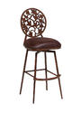 Brownsville Bar Stool (Noyer Metal & Baldwin Chocolate Finish)