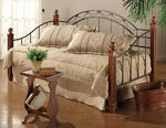 Camelot Wood Post Daybed (Black & Gold Finish)