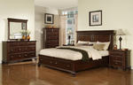Canton Storage Bedroom Set (Cherry Finish)