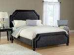 Carlyle Headboard Upholstered in a Pewter Microfiber Fabric
