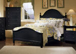 Cottage Collection Panel Bed (Black Finish)