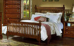 Cottage Collection Slat Poster Bed (Cherry Finish)