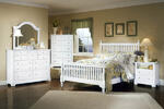Cottage Collection Slat Poster Bedroom Set (Snow White Finish)