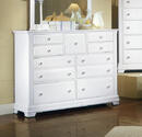 Cottage Collection Triple Dresser (Snow White Finish)