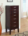 Contemporary Jewelry Armoire (Dark Espresso)