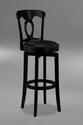 Corsica Swivel Bar Stool (Black Finish)