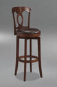 Corsica Swivel Bar Stool (Brown Finish)