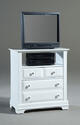 Cottage Collection Media Cabinet (Snow White Finish)