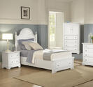 Cottage Collection Panel Storage Bed (Snow White Finish)