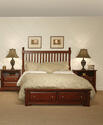 Cottage Collection Slat Poster Storage Bed (Cherry Finish)