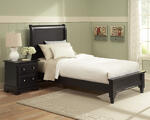Cottage Collection Sleigh Bed (Black Finish)