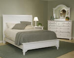 Cottage Collection Sleigh Bed (Snow White Finish)