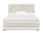 Diamond Island Bed (Glossy Cream)