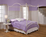 Emily Canopy Bed (White Finish)