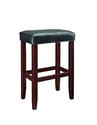 Faux Leather Barstool (Black Croc) - Set of 2