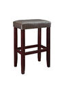 Faux Leather Barstool (Brown Croc) - Set of 2