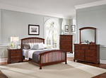 Forsyth Arched Bedroom Set (Cherry Finish)