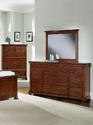 Forsyth Eight Drawer Dresser (Cherry Finish)