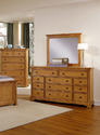 Forsyth Eight Drawer Dresser (Medium Oak Finish)