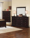 Forsyth Eight Drawer Dresser (Merlot Finish)