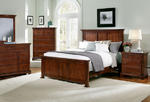 Forsyth Panel Bed (Cherry Finish)