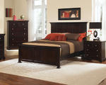 Forsyth Panel Bed (Merlot Finish)