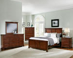 Forsyth Panel Bedroom Set (Cherry Finish)