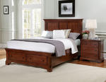 Forsyth Panel Storage Bed (Cherry Finish)