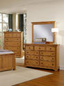 Forsyth Seven Drawer Dresser (Medium Oak Finish)