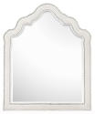 Gabrielle Shaped Upholstered Mirror (Snow White)