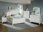 Hamilton Franklin Panel Bedroom Set (Snow White Finish)