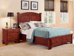 Hamilton Franklin Storage Panel Bed (Cherry Finish)