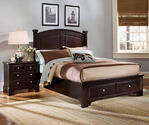 Hamilton Franklin Storage Panel Bed (Merlot Finish)