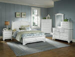 Hamilton Franklin Storage Panel Bedroom Set (Snow White Finish)