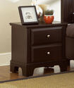 Hamilton Franklin Two Drawer Night Stand (Merlot Finish)