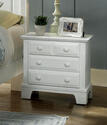 Hamilton Franklin Two Drawer Night Stand (Snow White Finish)