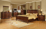 Hamilton Storage Bedroom Set (Dark Cherry Finish)