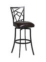 Homestead Bar Stool (Phantom Metal & Melvin Chocolate Finish)